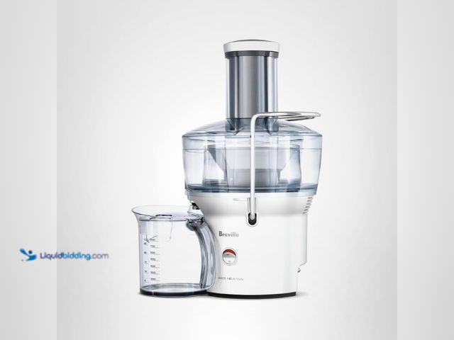 Lot 49-5486632 - Breville BJE200XL Juice Fountain Compact Centrifugal Machine, 25 fl oz, Silver Item is Factory Seale...