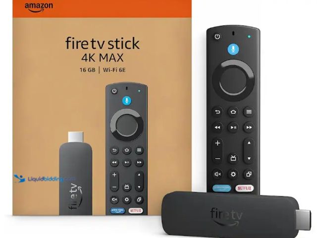 Lot 49-2025234 - Amazon - Fire TV Stick 2nd Gen 4K Max streaming device, Wi-Fi 6E, Ambient Experience, 16 GB, free & ...