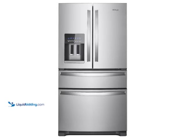 Lot 49-1602590 - Whirlpool Standard-Depth 24.5-cu ft 4 -Door 36-in Wide with Ice Maker ( Stainless Steel ) ENERGY STA...