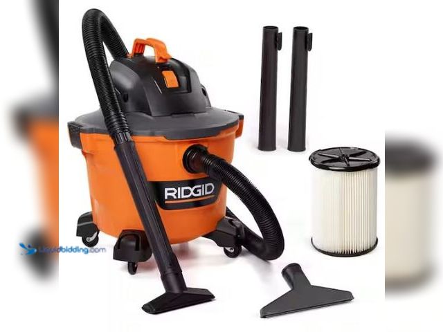 Lot 49-1569257 - RIDGID 9 Gal. 4.25 Peak HP NXT Shop Vacuum Wet Dry Vac with General Debris Filter, Locking Hose and ...