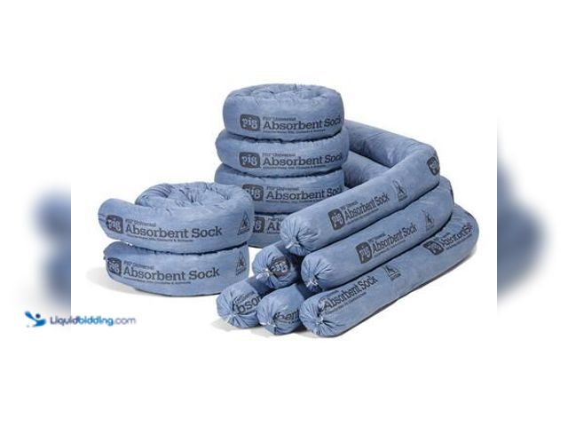 Lot 49-5581875 - PIG Water Absorbent Rolled Sock (12-Pack) Model # NPSK12 UNUSED