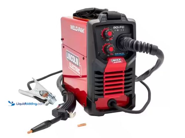 Lot 49-1627433 - Lincoln Electric WELD-PAK 90i FC Flux-Cored Wire Feeder Welder (No Gas) Model # K5255-1, Used, Has B...