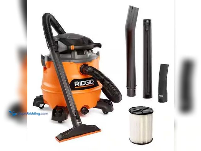 Lot 49-3432559 - RIDGID 16 Gal. 6.5 Peak HP NXT Shop Vacuum Wet Dry Vac with Detachable Blower, Filter, Locking Hose ...