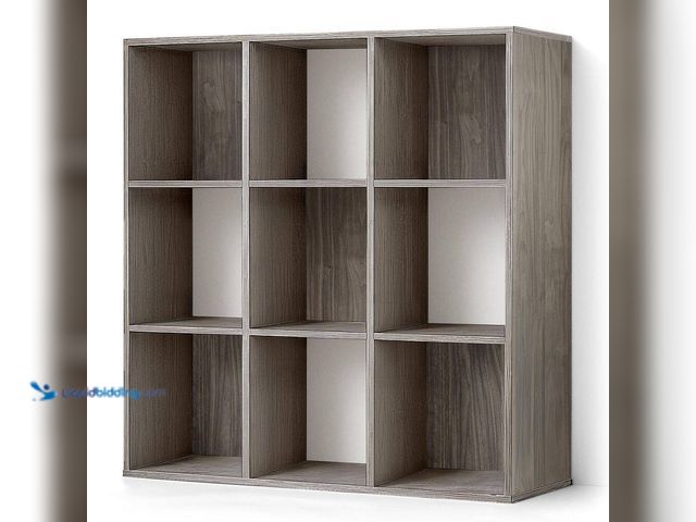 Lot 49-5552072 - CAPHAUS
36 in. H x 35.1 in. W x 11.6 in. D Dark Grey 9-Cube Storage Organizer. Model # FLRC3-CH009D...
