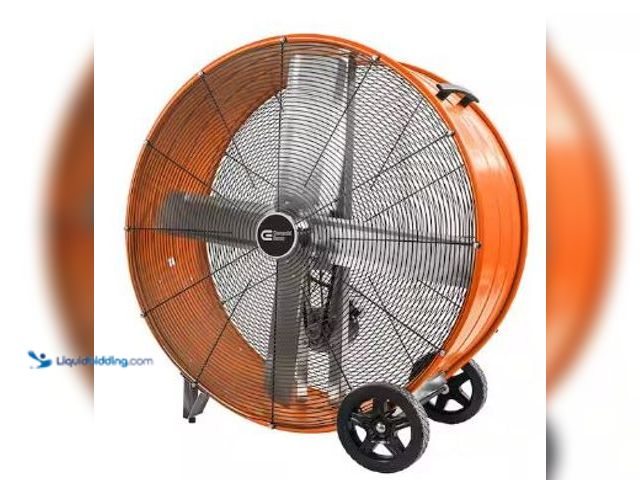Lot 49-1517124 - Commercial Electric
30 in. Heavy Duty 2-Speed Direct Drive Drum Fan, Model# BF30DDCE, Used(Tested w...