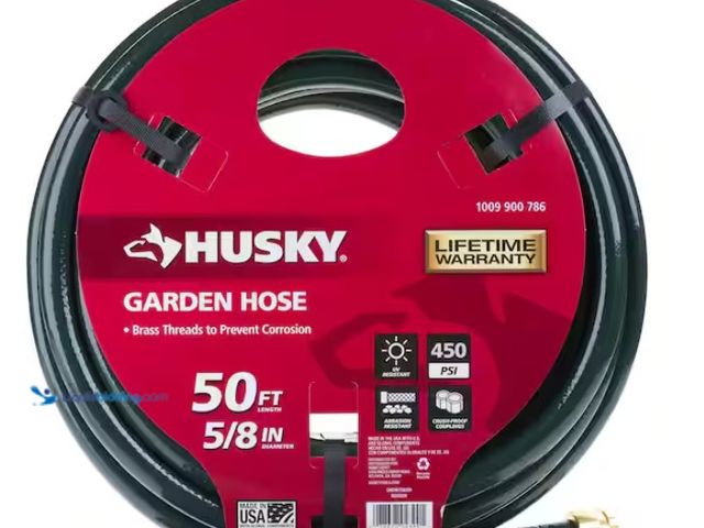 Lot 49-1519593 - Husky 5/8 in. x 50 ft. Heavy-Duty Hose, Model # CHDHKT58050, Unused.  Ref#HDPA0801