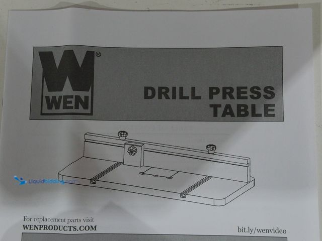 Lot 49-2006036 - WEN 24 in. x 12 in. Drill Press Table with an Adjustable Fence and Stop Block, Model # DPA2412T, Unu...