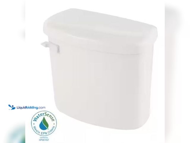 Lot 49-1569356 - 1.28 GPF Single Flush Toilet Tank with Flapper/Piston Technology in White, Model # N2412T, Unused.  ...