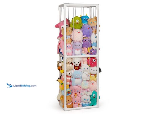 Lot 49-5461246 - Trycooling Stuffed Animal Storage Zoo Holder Space Save Vertical PVC with Elastic Band and Net for P...