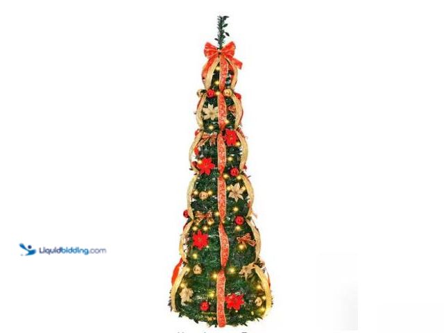 Lot 49-1540827 - Karl home
6 ft. Fully Decorated Pre-Lit Pop Up Artificial Christmas Tree with 150 LED Lights and Re...