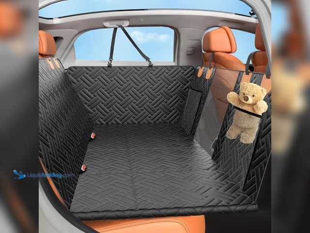 Lot 49-5406885 - Back Seat Extender for Dogs,Hard Bottom Car Seat Cover for Dogs with Mesh Window,Waterproof Backseat...