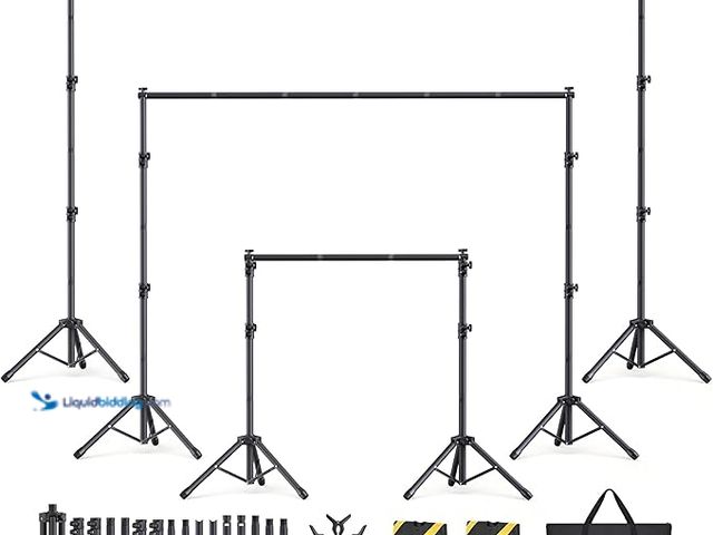 LiquidBidding - Lot 49-3522899 - Backdrop Stand Kit - 6 Widths, 10x7 ...
