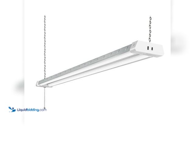 Lot 49-2021853 - Lot of (2)- Westinghouse 4 ft. 250-Watt Equivalent Integrated LED Linkable Pattern Diamond Plate Gra...