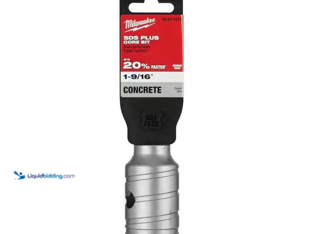 Lot 49-3433400 - Lot containing (2) different drill bits - (1) Milwaukee 4-3/8 in. Carbide SDS-PLUS Masonry Core Bit,...