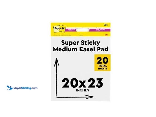 Lot 49-5542510 - 3M Post-It Self Stick Wall Pad 20x23'' 2 Pack, Factory Sealed