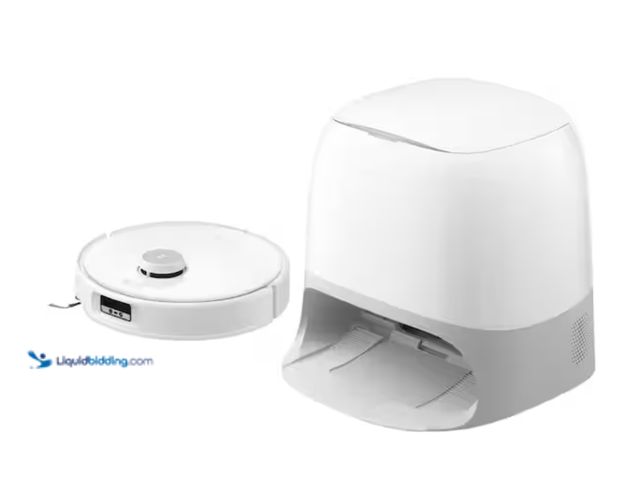 Lot 49-3611839 - Roborock Q Revo Curv 17.7 in Robotic Vacuum and Mop with Smart Navigation, Self-Emptying, Self-Dryin...
