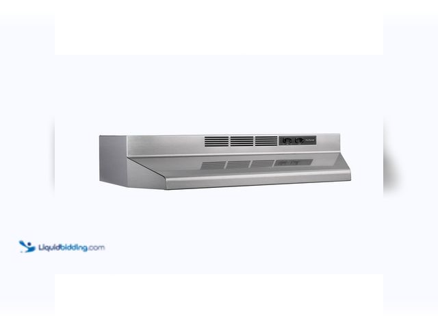 Lot 49-5552443 - Broan-NuTone
RL6200 Series 30-Inch Ductless Under-Cabinet Range Hood, Stainless Steel Finish. Model...