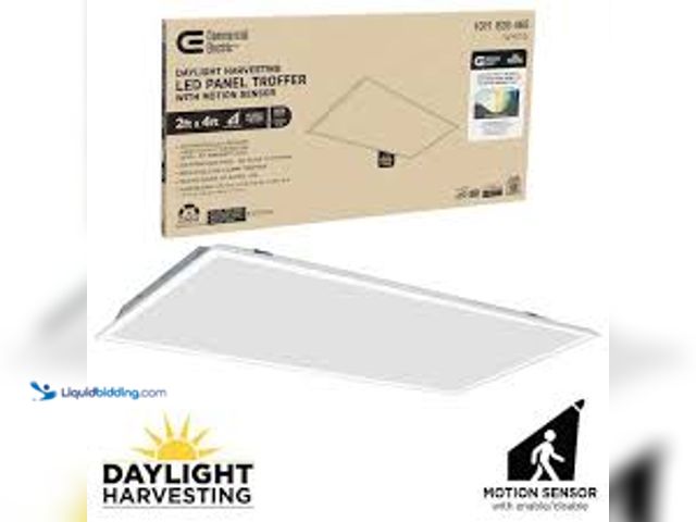 Lot 49-5414746 - 2 ft. x 4 ft. Daylight Harvesting LED Panel Light Troffer w/ Motion Sensor Adjustable CCT Lumens Wat...