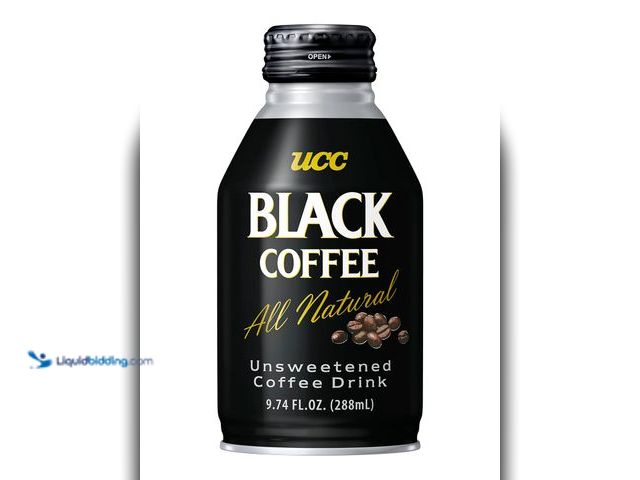 Lot 49-3539125 - UCC Ready to Drink Black Coffee, 9.74 FL OZ (Pack of 24), All Natural Unsweetened Coffee, Instant Dr...