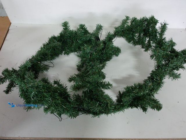 Lot 49-1557293 - 6 ft. Pre-Lit Battery Operated Holiday Garland, Christmas Decoration for Tabletop, Mantel, etc., Eve...