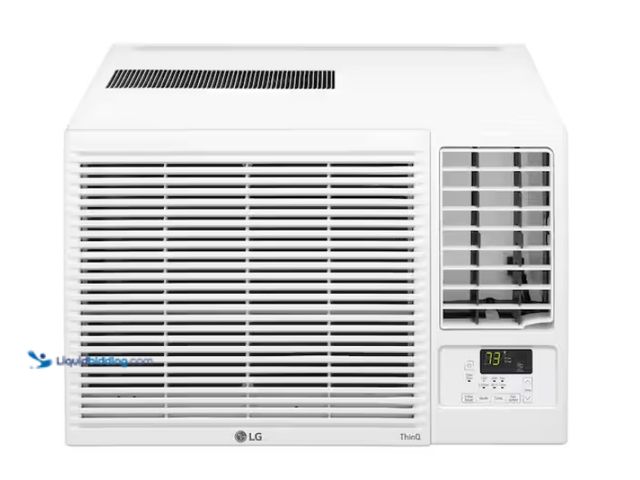 Lot 49-1591713 - LG 12,200 BTU 230/208-Volt Window Air Conditioner Unit Cools 570 sq. ft. w/ Heater, Wi-Fi Enabled an...