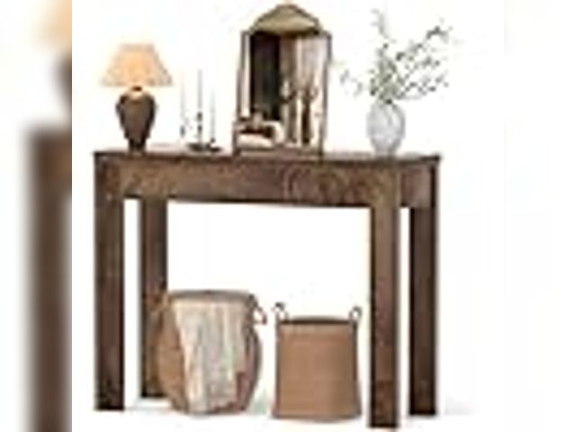 Lot 49-2024691 - Armocity Small Console Table for Entryway, 32" Farmhouse Narrow Sofa Table. Model #B0FXFCRRTZ. MSRP ...