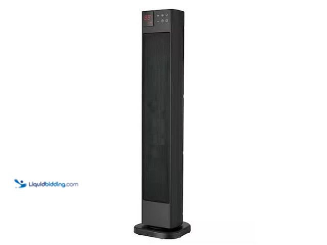Lot 49-1569481 - Pelonis 30 in. 1500-Watt Digital Tower Ceramic Heater, Model # PHT30D7BBB, Slightly used, Works.  Re...