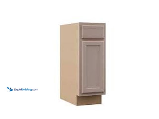 Lot 49-5483445 - Hampton Bay Recessed Panel 15 in. W x 24 in. D x 34.5 in. H Assembled Base Cabinet in Unfinished. Mo...