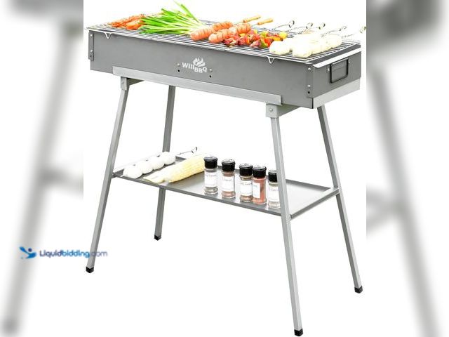 Lot 49-5410801 - Charcoal Grills Commercial Quality Portable Multiple Size Hibachi BBQ Lamb Skewer Folded Camping Bar...