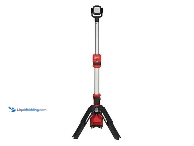 Lot 49-2006666 - Milwaukee M12 12-Volt Lithium-Ion Cordless 1400 Lumen ROCKET LED Stand Work Light (Tool-Only), Model...