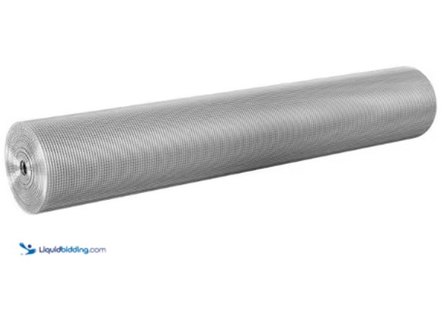 Lot 49-1625885 - SVOPES 1/4 in. Hardware Cloth 48 in. x 100 ft. Galvanized Wire Mesh Roll for Chicken Fencing Garden ...