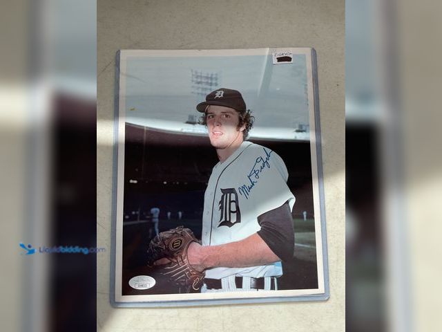 Lot 49-1830759 - COLLECTIBLE DETROIT TIGERS SUPERSTAR MARK “THE BIRD” FIDRYCH AUTOGRAPHED 8X10 PHOTO WITH JSA COA #CO...