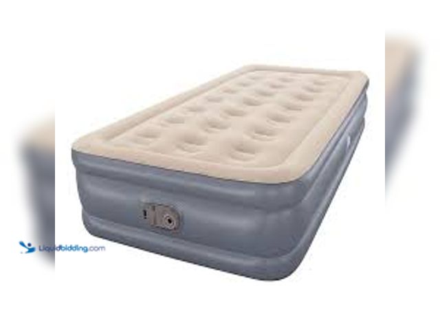 Lot 49-5544025 - Ozark Trail Twin Airbed with Built In AC Pump. Model: 821808134441. Unused
