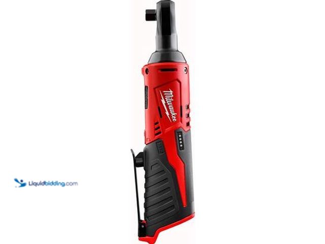 Lot 49-5539821 - Milwaukee M12 12V Lithium-Ion Cordless 3/8 in. Ratchet (Tool-Only). Model # 2457-20. Used