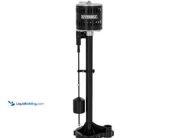 Lot 49-3566894 - Everbilt
1/3 HP Plastic Pedestal Sump Pump, Used