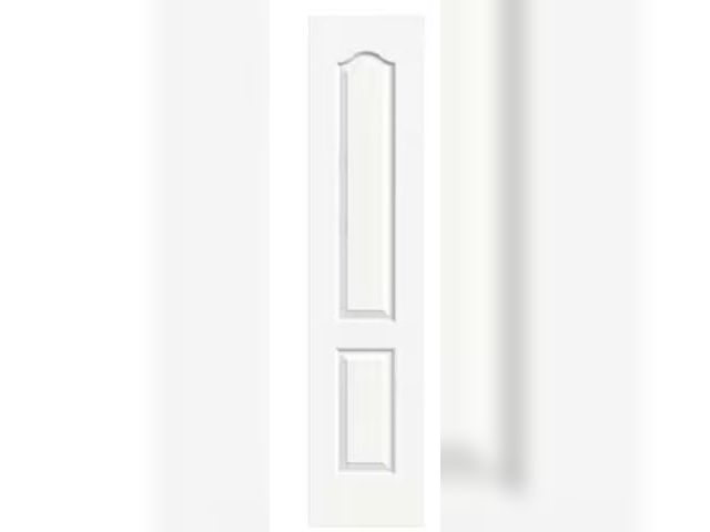 Lot 49-1516941 - JELD-WEN 30 in. x 80 in. Camden White Painted Textured Molded Composite Interior Door Slab, slightly...