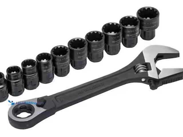 Lot 49-3639376 - Crescent X6 3/8 in. Drive Pass-Thru Adjustable Wrench Set (11-Piece), Model: CPTAW8, Unused  Ref#WAY...
