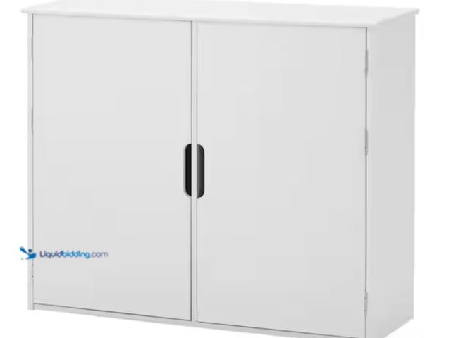 Lot 49-2001385 - StyleWell Craft White Storage Hutch, Model # JS-3417-A, Unused, Has attachments, Factory packed.   R...