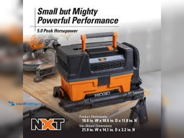 Lot 49-5461230 - RIDGID 3 Gal. 5.0 Peak HP NXT Shop Vacuum Wet Dry Vac., Model # HD0300. Used