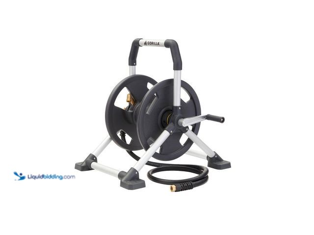 Lot 49-5552569 - Gorilla
150 ft. Aluminum Zero Rust Hose Reel. Model # GRS-150H. Unused