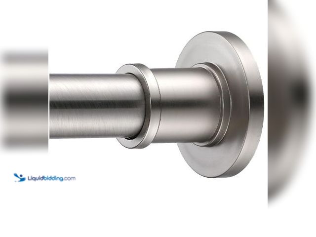 Lot 49-1569407 - BRIOFOX Industrial Shower Curtain Rod - Rustproof Non-Slip Long Tension Shower Rod 54-90 Inch 304 St...