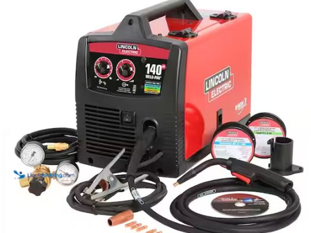 Lot 49-5580836 - Lincoln Electric
Weld-Pak 140 Amp MIG and Flux-Core Wire Feed Welder, 115V, Aluminum Welder with Sp...