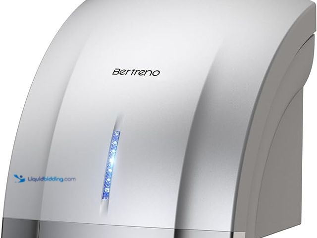 Lot 49-3430498 - Bertreno Commercial Hand Dryer Electric Compact Hand Dryer for Bathrooms Commercial 1800W High Speed...