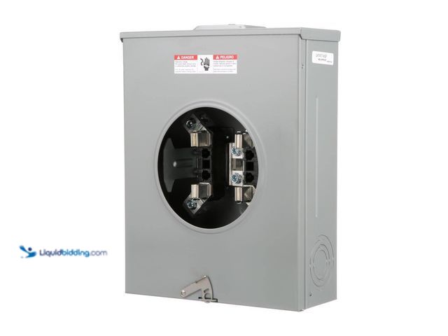 Lot 49-5447716 - Siemens 200 Amp 4-Jaw No Bypass Ringless Overhead/Underground Fed Meter Socket with Stainless Steel ...