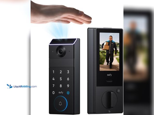 Lot 49-3519319 - eufy FamiLock S3 Max Smart Lock with Palm Vein Recognition - Keyless Entry Door Lock for Front Door,...