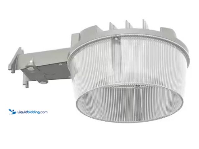 Lot 49-3631217 - HALO ALS 200-Watt Equivalent 6000 Lumen Gray Finish Dusk to Dawn Integrated LED Area Light/Flood Lig...