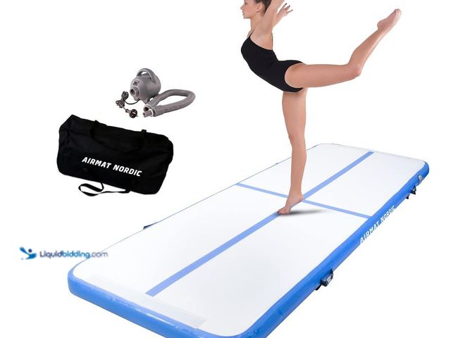Lot 49-3464217 - AirMat Nordic Air Mat Tumble Track 10ft/13ft/16ft/20ft/26ft with Electric Air Pump, Inflatable Gymna...