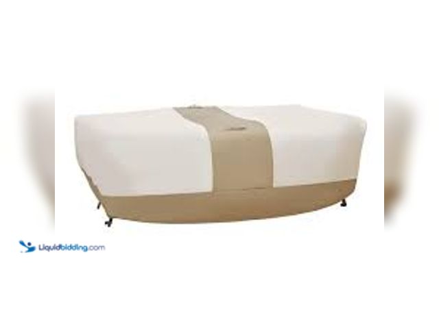 Lot 49-5483853 - Hampton Bay Chat Set Outdoor Patio Cover. Model # 136731-C. Unused