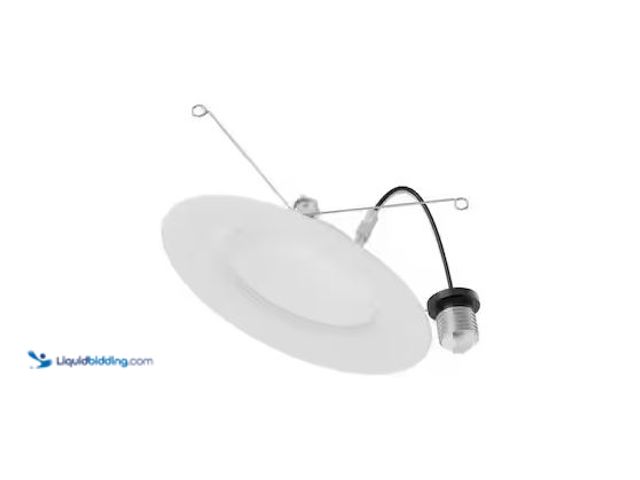 Lot 49-1576467 - Lot of (2) EcoSmart 4 in. Integrated LED Recessed Retrofit Light Trim 5000K, (4-Pack) Model # NB01cA...