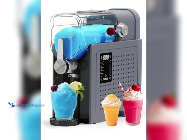 Lot 49-5436317 - Slushie Machine – No Ice Needed, 88oz Frozen Drink & Soft Serve Ice Cream Machine. Slushy Machine Fo...